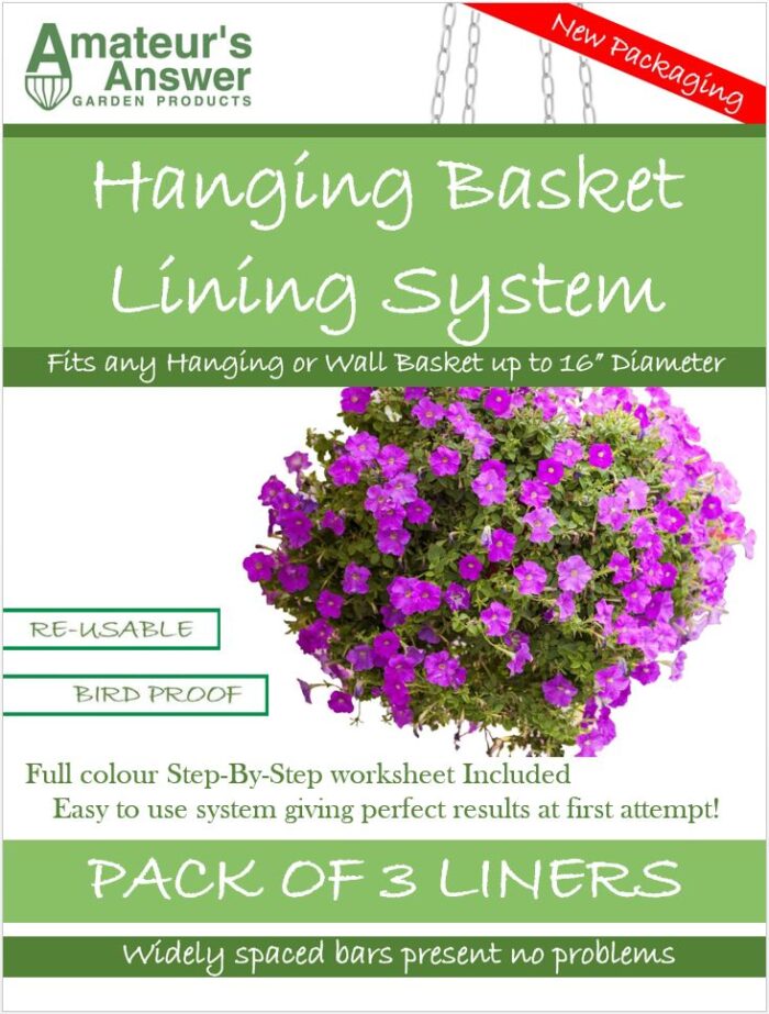 Liner Sizes… Hanging Basket Liners